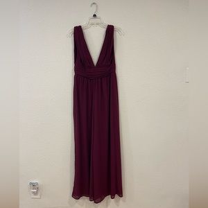 Lulu’s  Burgundy Jumpsuit. Size XS. Never worn